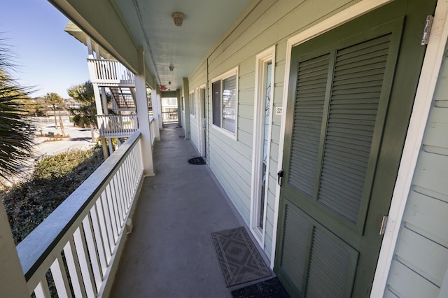 view of balcony