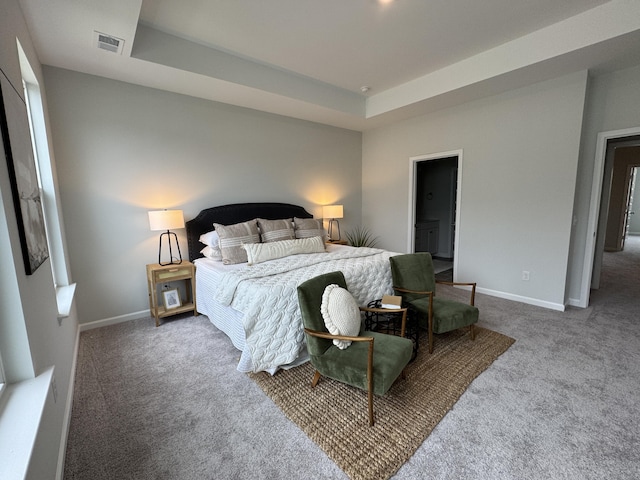 131 Brown Swiss Cir, Summerville, SC 29483 - carpeted bedroom with visible vents, baseboards, and a tray ceiling