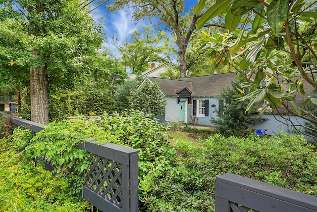 view of obstructed view of property