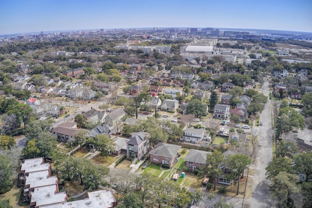 drone / aerial view with a residential view