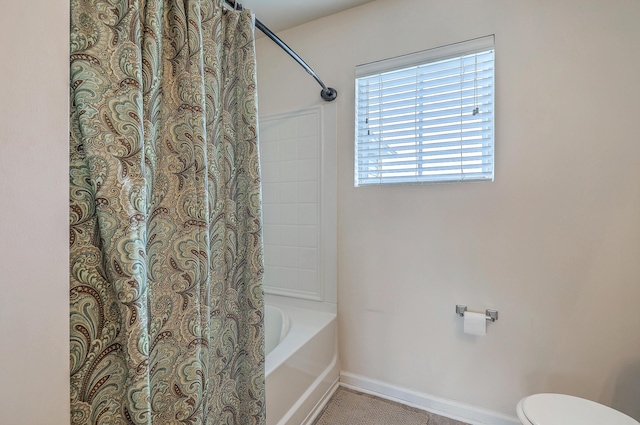 343 Iveson Rd, Summerville, SC 29486 - full bathroom with baseboards, shower / tub combo, and toilet