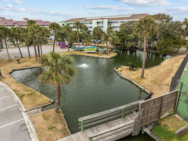 view of water feature