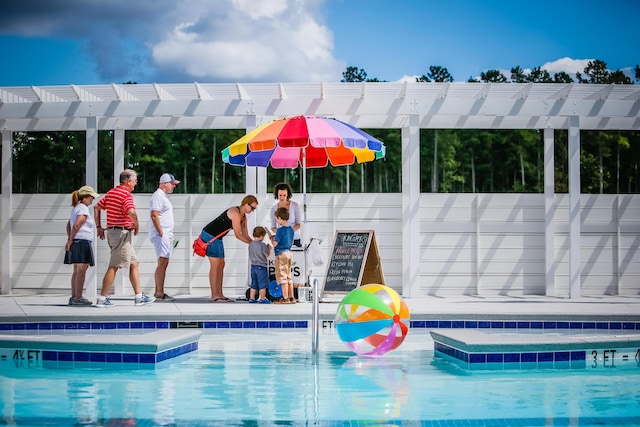 view of pool