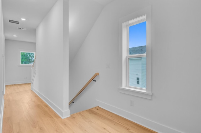 501 Joseph St, Charleston, SC 29412 - stairs with wood finished floors and recessed lighting