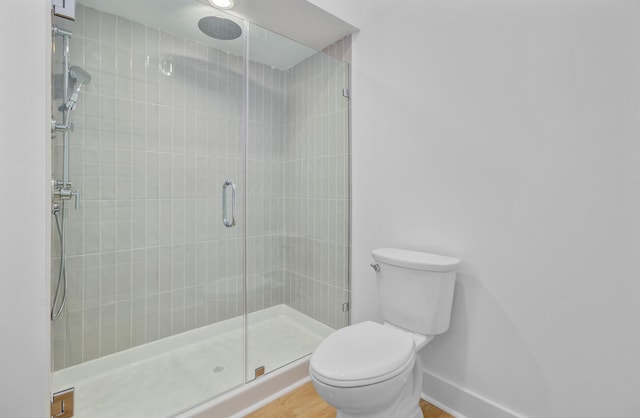 501 Joseph St, Charleston, SC 29412 - full bathroom with a stall shower and wood finished floors