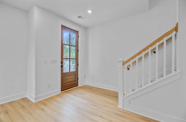 501 Joseph St, Charleston, SC 29412 - foyer featuring wood finished floors and stairs
