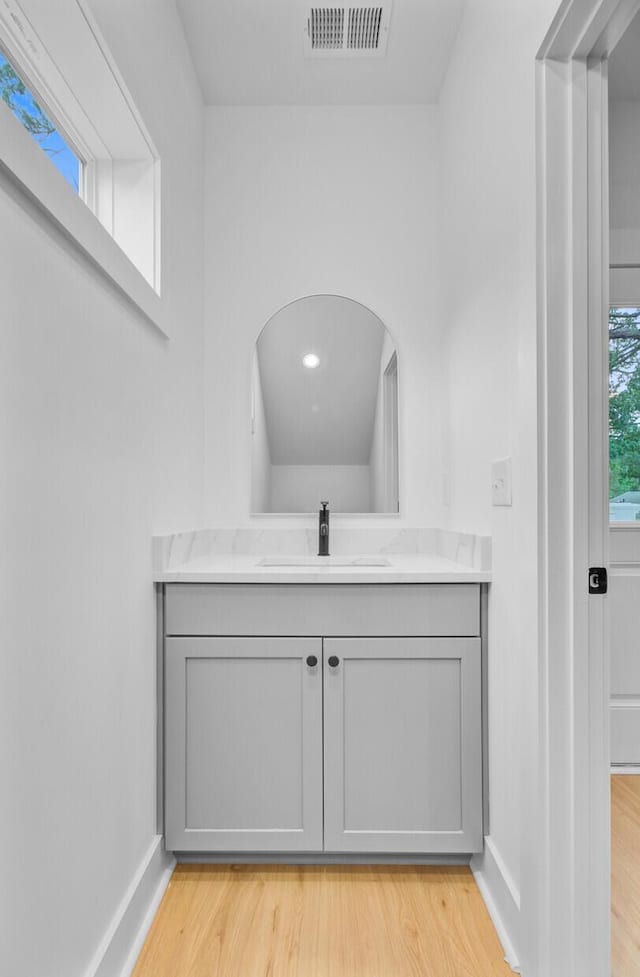 501 Joseph St, Charleston, SC 29412 - bathroom with wood finished floors and vanity