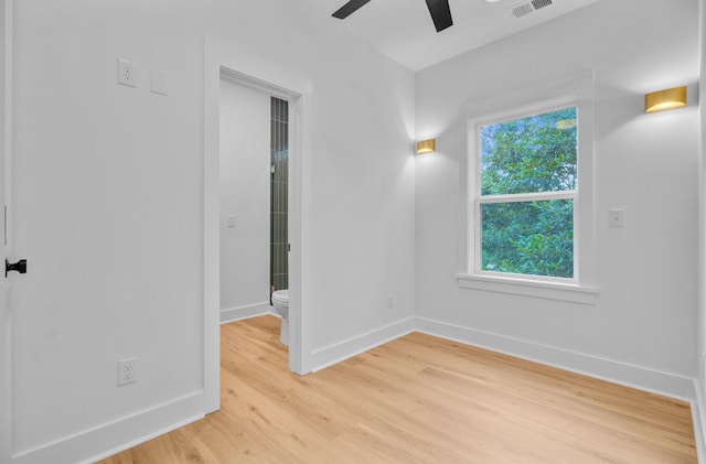 501 Joseph St, Charleston, SC 29412 - unfurnished room with a ceiling fan and light wood finished floors