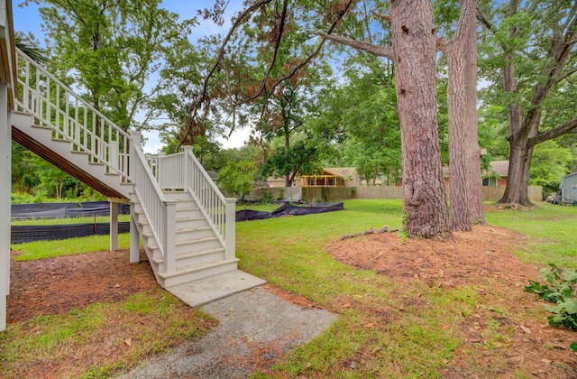 501 Joseph St, Charleston, SC 29412 - view of yard with stairway