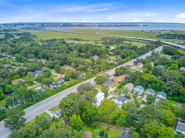 501 Joseph St, Charleston, SC 29412 - aerial perspective of suburban area featuring a nearby body of water and a tree filled landscape