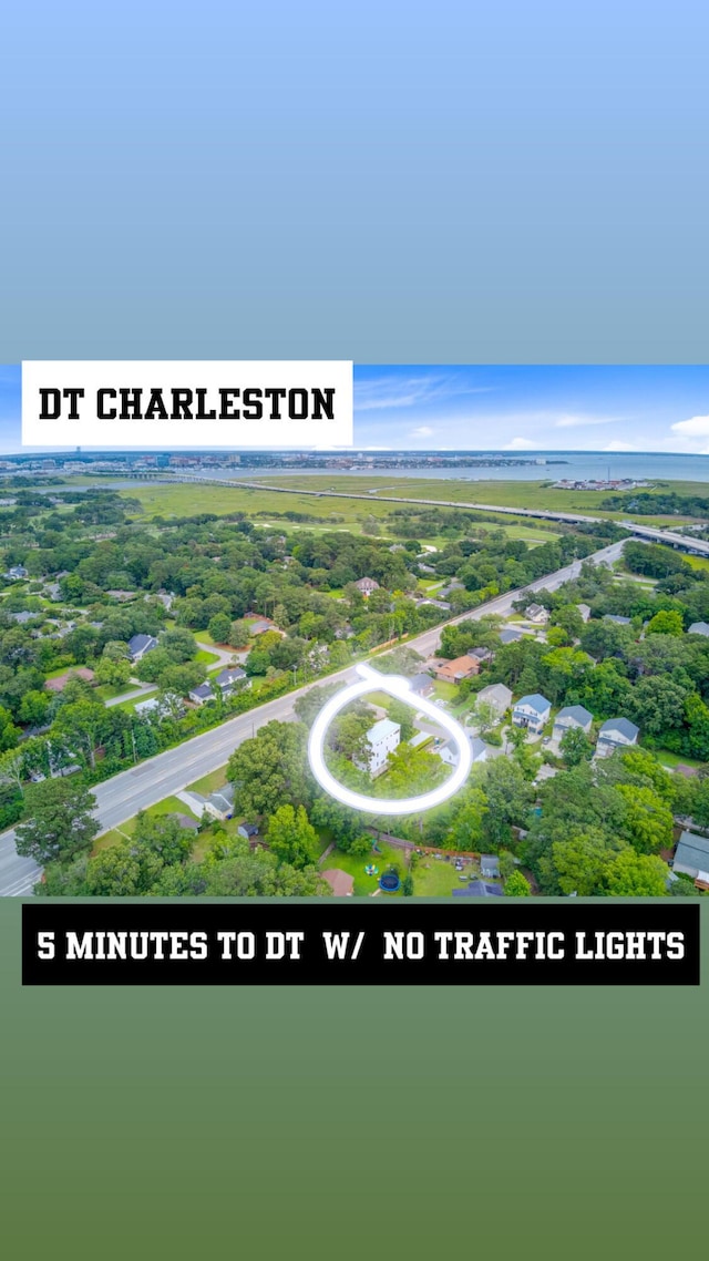 501 Joseph St, Charleston, SC 29412 - drone / aerial view of a large body of water