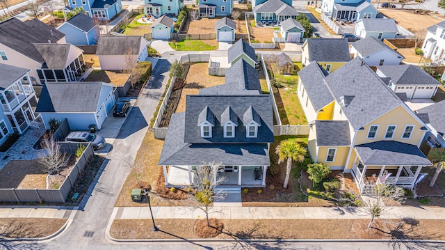 drone / aerial view featuring a residential view