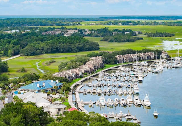2860 Old Drake Dr, Johns Island, SC 29455 - birds eye view of property with a water view