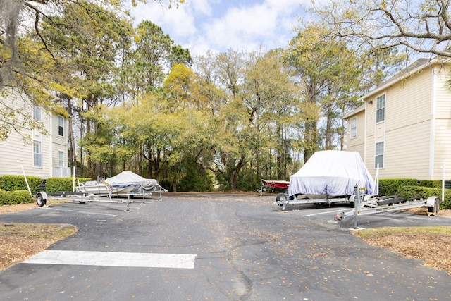 view of uncovered parking lot