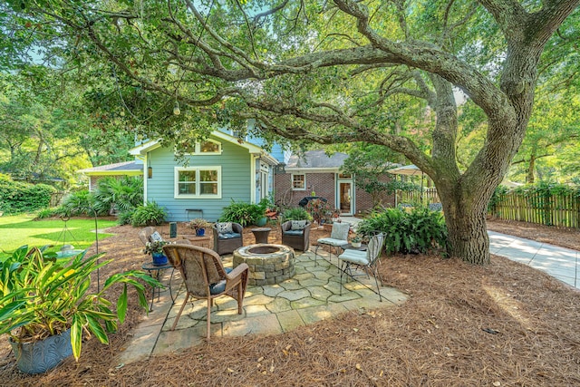 802 Robert E Lee Blvd, Charleston, SC 29412 - view of patio with a fire pit