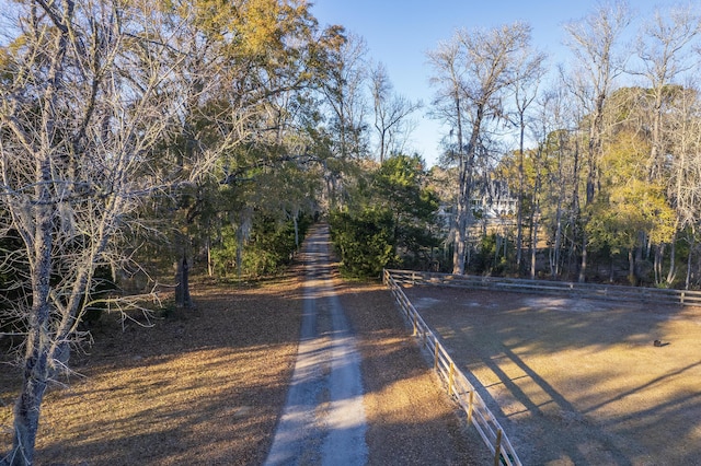 view of road