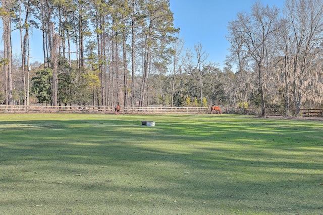 view of home's community featuring a lawn