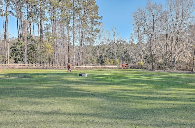 surrounding community with a lawn