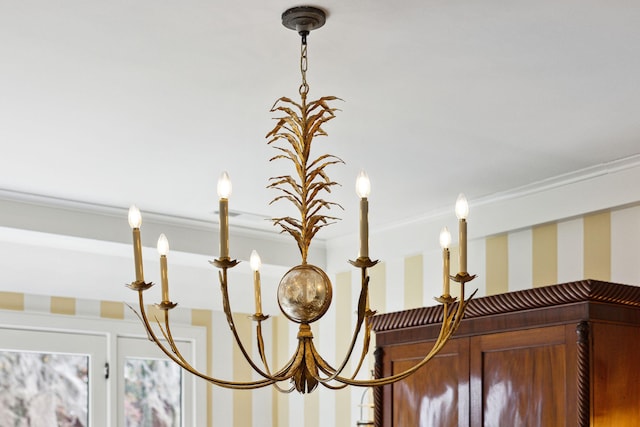 interior details featuring ornamental molding