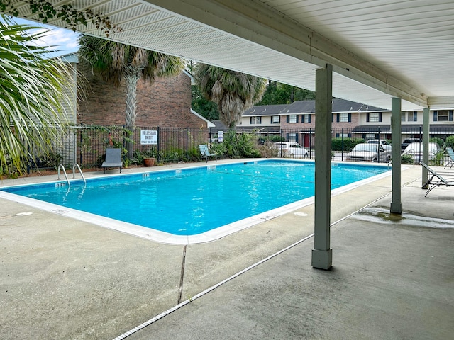 view of pool with a patio