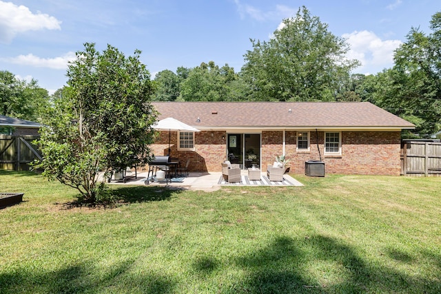 305 Forest Cir, Summerville, SC 29483 - rear view of house with brick siding and a patio