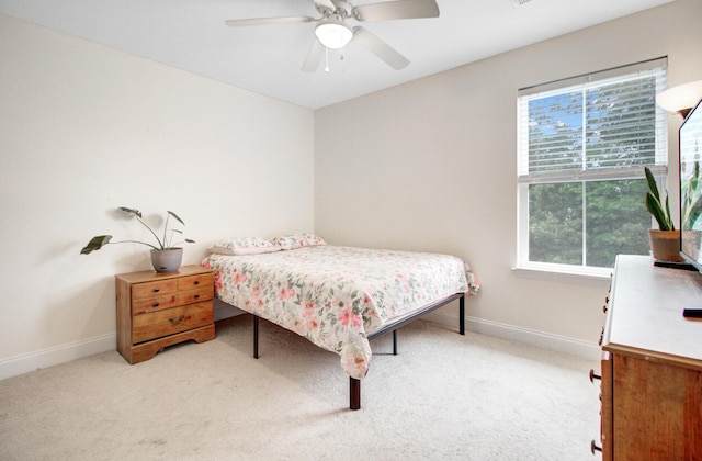 520 Crossland Dr, Moncks Corner, SC 29461 - bedroom with baseboards, carpet, and ceiling fan