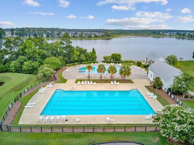 520 Crossland Dr, Moncks Corner, SC 29461 - community pool featuring a water view and view of scattered trees