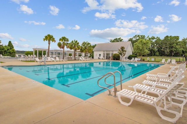 520 Crossland Dr, Moncks Corner, SC 29461 - community pool with a pergola and a patio area