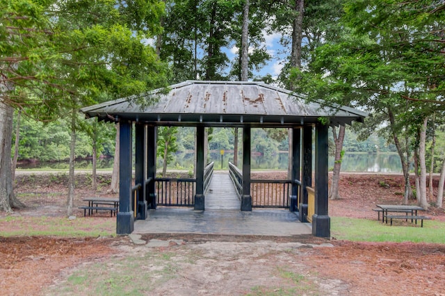520 Crossland Dr, Moncks Corner, SC 29461 - view of property's community featuring a gazebo and a water view
