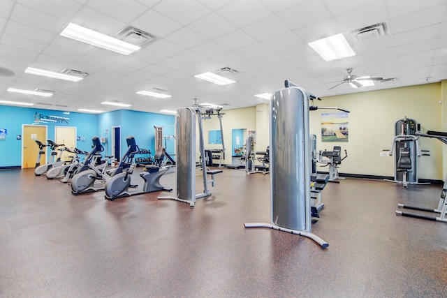 520 Crossland Dr, Moncks Corner, SC 29461 - workout area featuring a paneled ceiling