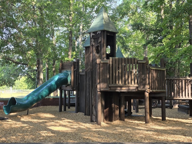 view of community jungle gym