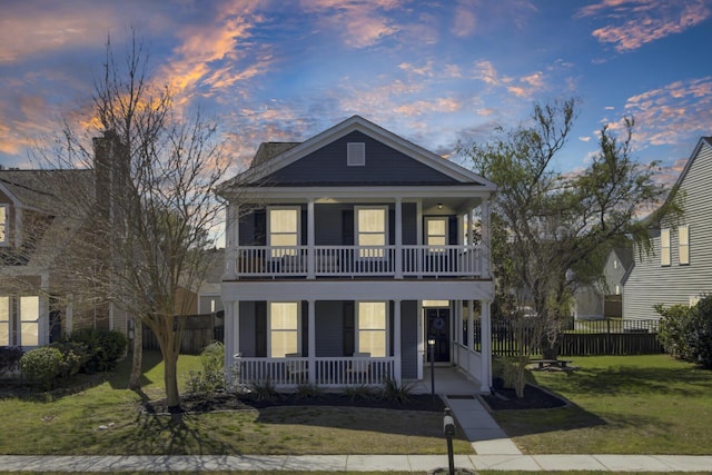 117 Red Leaf Blvd, Moncks Corner, SC 29461 - view of front of home with a porch and a balcony