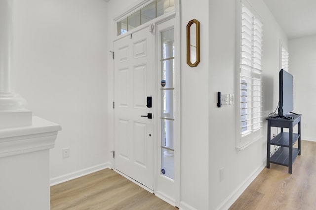 117 Red Leaf Blvd, Moncks Corner, SC 29461 - entrance foyer featuring light wood-style flooring, baseboards, and plenty of natural light