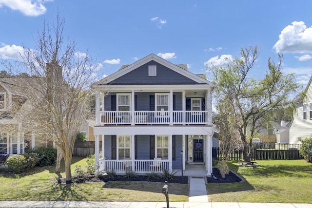 117 Red Leaf Blvd, Moncks Corner, SC 29461 - view of front of house with a porch and a balcony