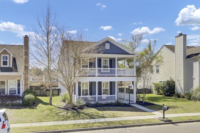 117 Red Leaf Blvd, Moncks Corner, SC 29461 - view of front of home featuring covered porch and a balcony