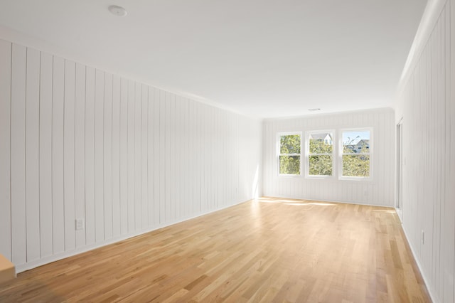 empty room featuring light wood-type flooring