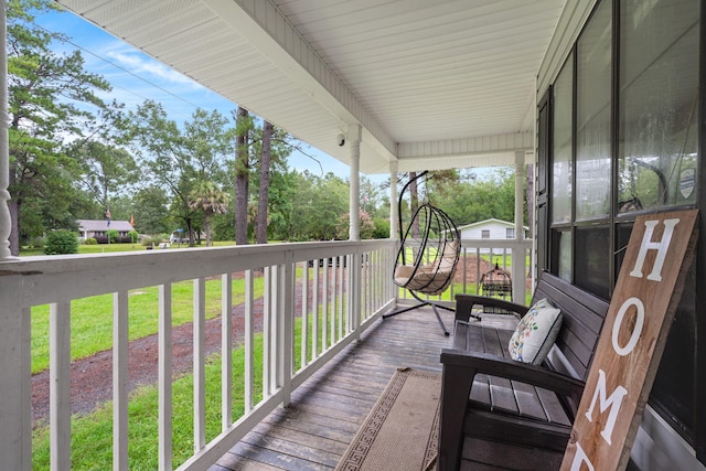 view of deck