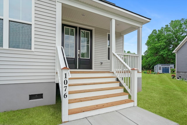 1076 Williams Rd, Charleston, SC 29412 - property entrance featuring a yard and a porch