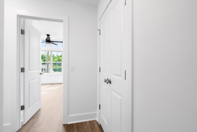 1076 Williams Rd, Charleston, SC 29412 - hallway featuring dark wood-style flooring and baseboards