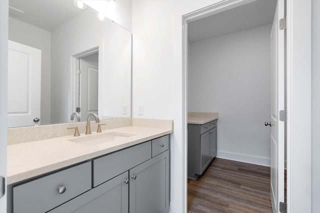 1076 Williams Rd, Charleston, SC 29412 - bathroom featuring vanity, wood finished floors, and baseboards