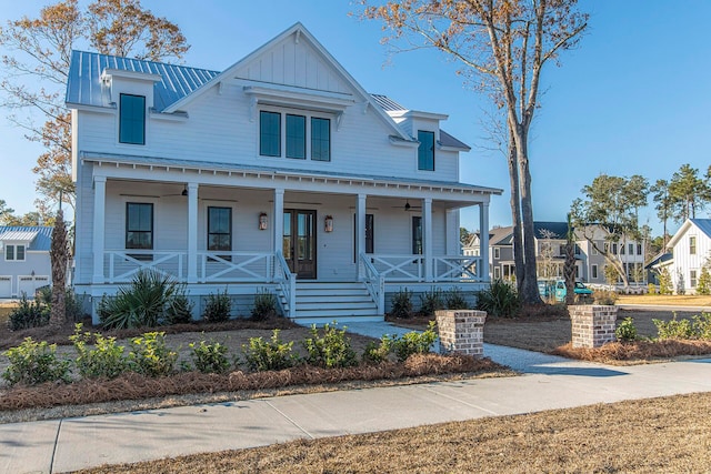 view of front of home with a porch