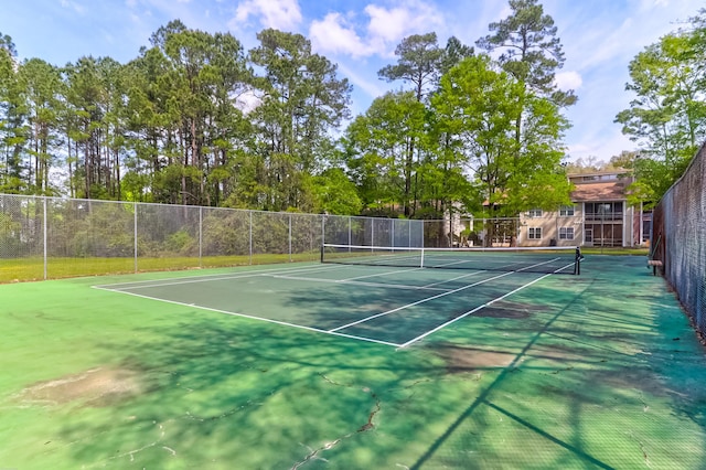 view of sport court