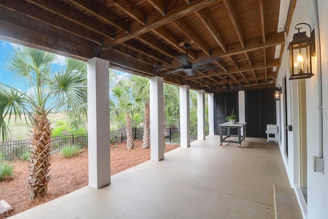 2128 Breezy Point Dr, Mount Pleasant, SC 29466 - view of patio / terrace featuring fence and ceiling fan