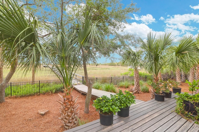 2128 Breezy Point Dr, Mount Pleasant, SC 29466 - wooden terrace with a fenced backyard