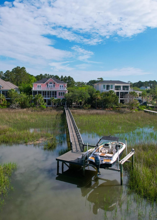 2128 Breezy Point Dr, Mount Pleasant, SC 29466 - dock featuring a water view