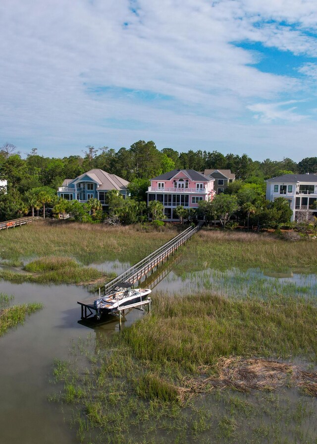 2128 Breezy Point Dr, Mount Pleasant, SC 29466 - dock area with a water view
