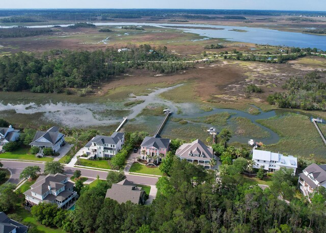 2128 Breezy Point Dr, Mount Pleasant, SC 29466 - aerial overview of property's location with a nearby body of water and nearby suburban area