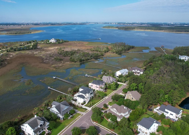 2128 Breezy Point Dr, Mount Pleasant, SC 29466 - aerial overview of property's location featuring a nearby body of water and nearby suburban area