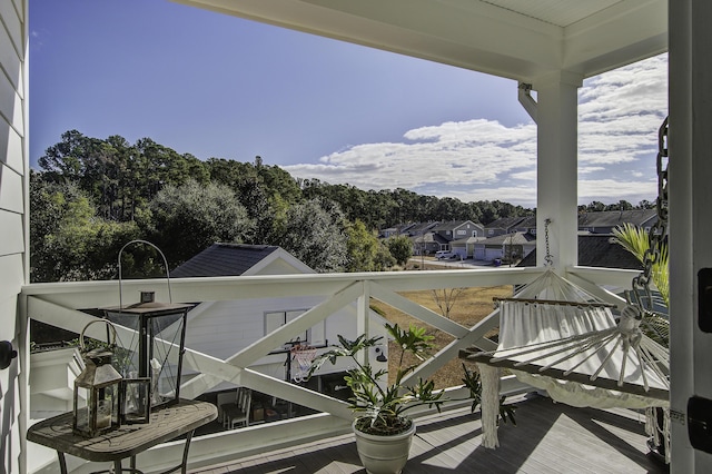 view of balcony