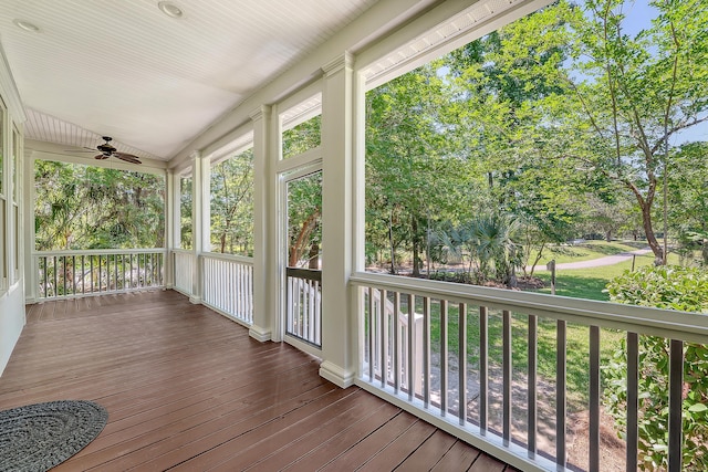 2701 Fountainhead Way, Mount Pleasant, SC 29466 - wooden porch with ceiling fan